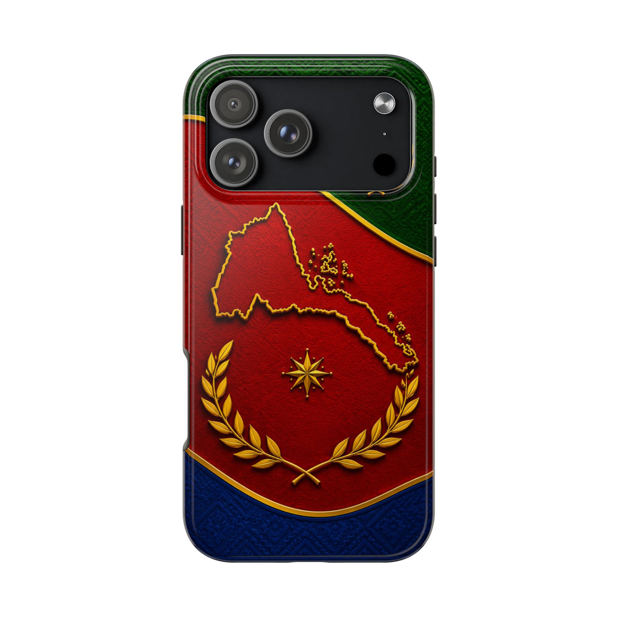 Eritrea Heritage Gold Map Tough Case – phone case view 31