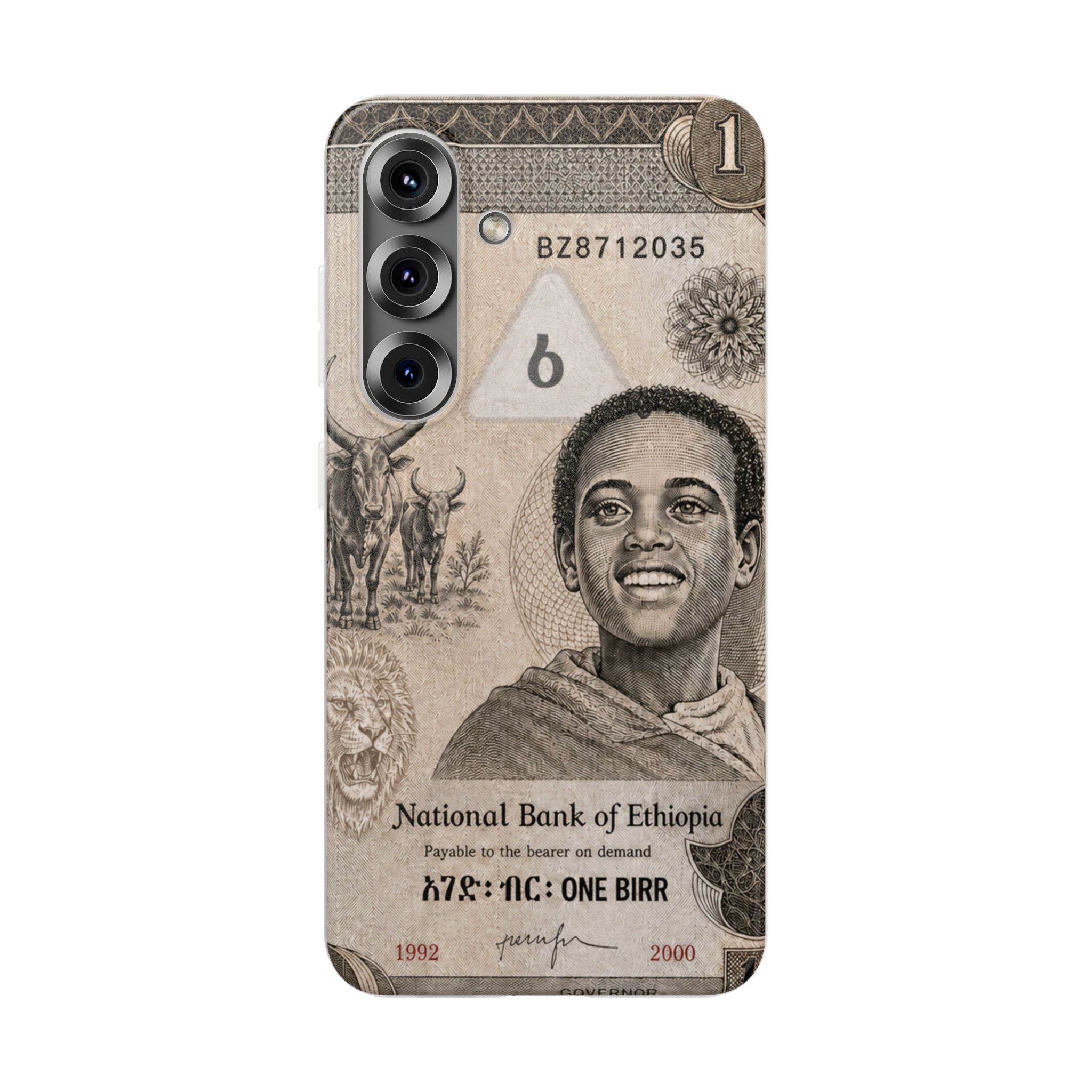 Ethiopian Birr Slim Phone Case | Habesha Money Cover Design