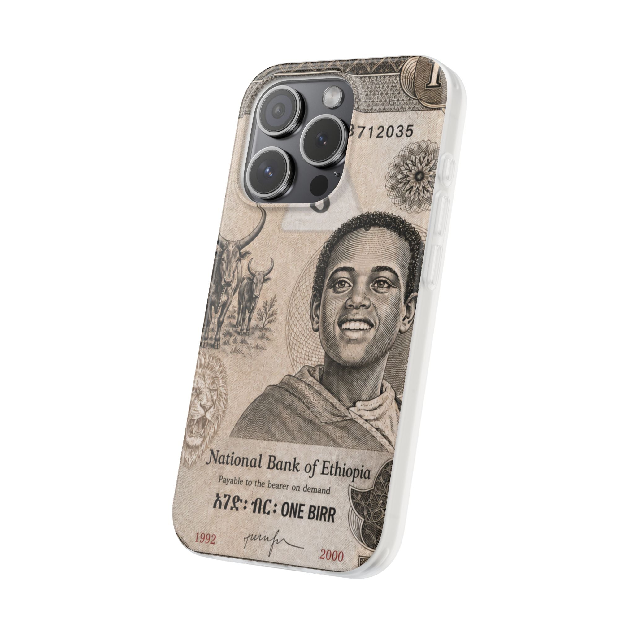 Ethiopian Birr Slim Phone Case | Habesha Money Cover Design