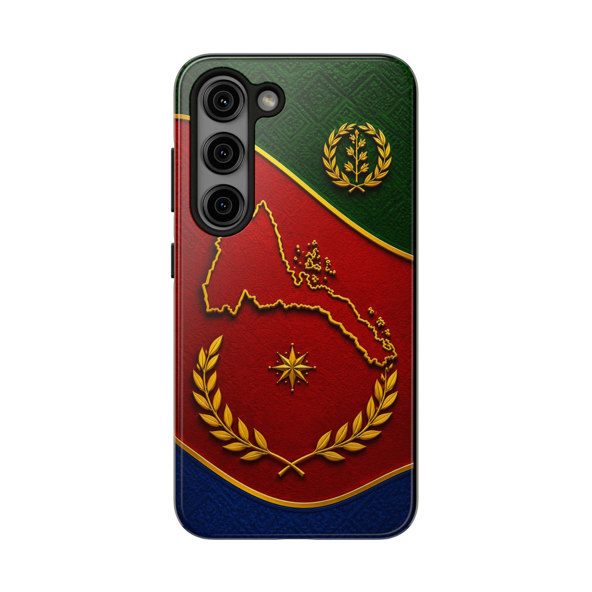 Eritrea Heritage Gold Map Tough Case – phone case view 21