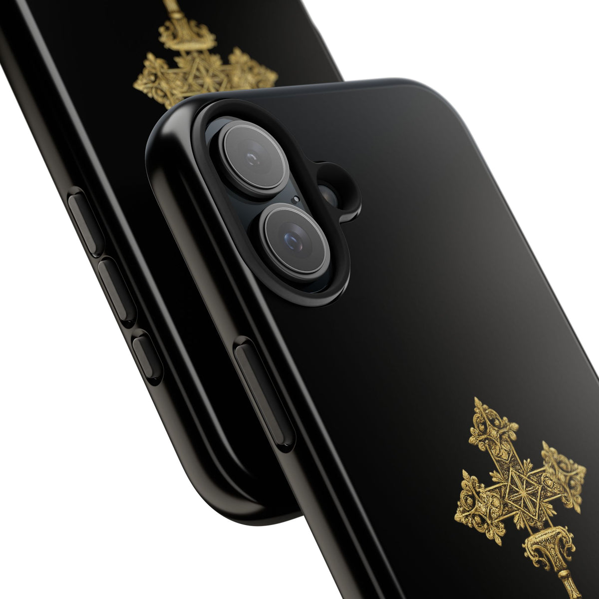Black & Gold Ethiopian Cross Tough Case