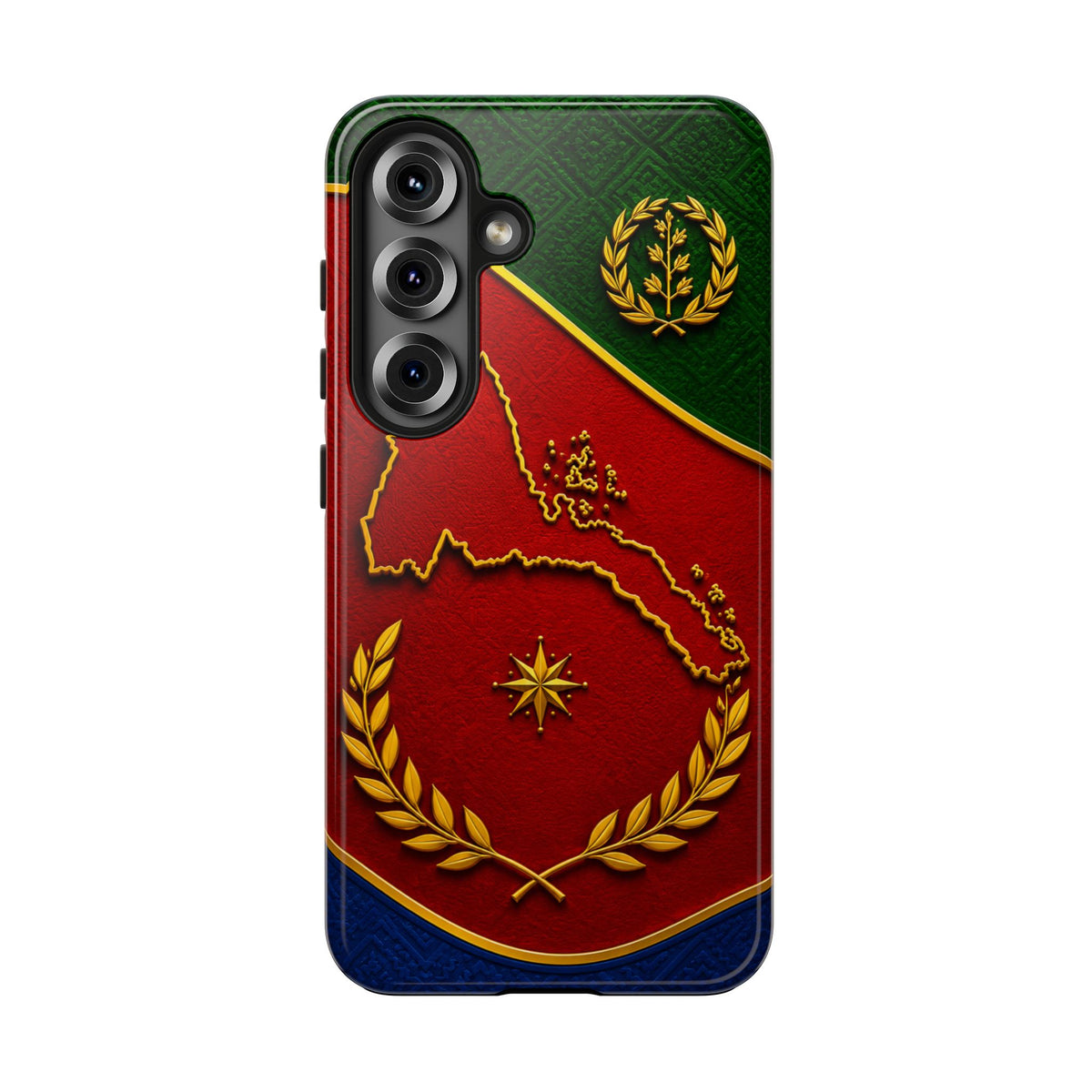Eritrea Heritage Gold Map Tough Case – phone case view 28