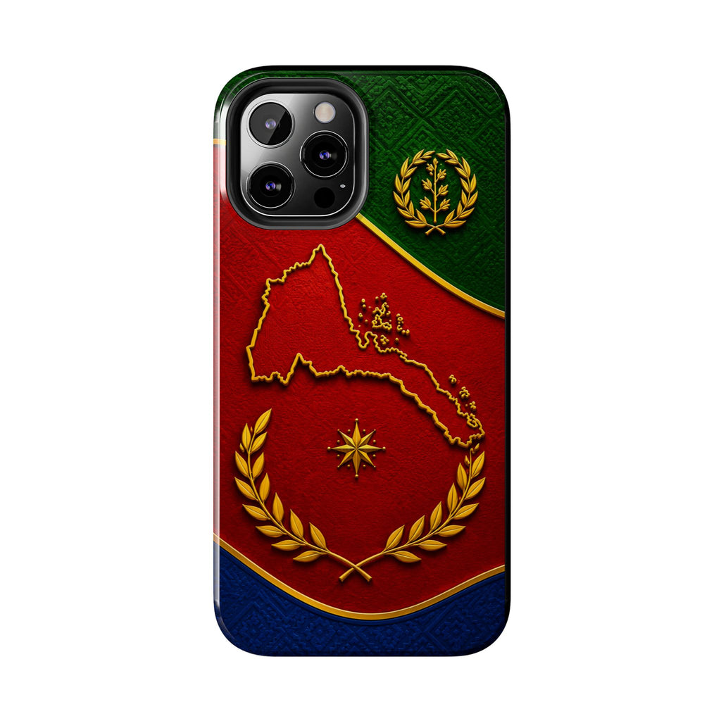 Eritrea Heritage Gold Map Tough Case