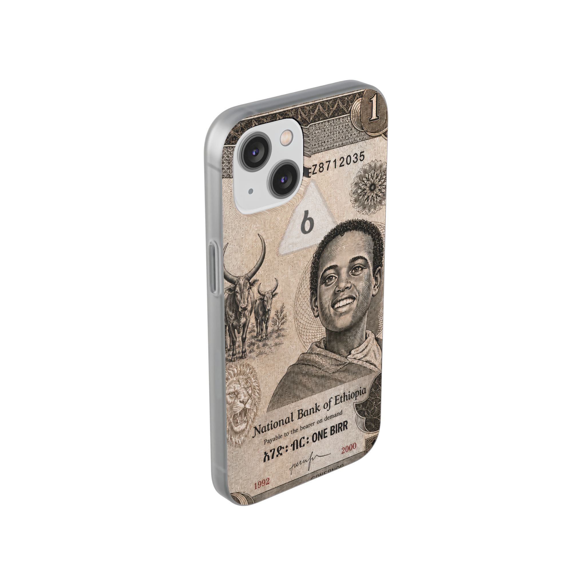 Ethiopian Birr Slim Phone Case | Habesha Money Cover Design