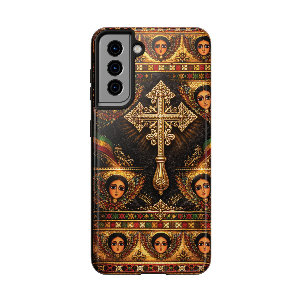 Ethiopian Cross & Angels Tough Case – phone case view 23