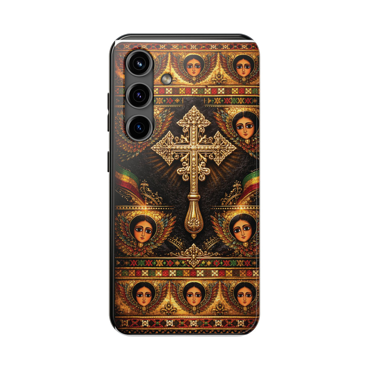 Ethiopian Cross & Angels Tough Case – phone case view 20