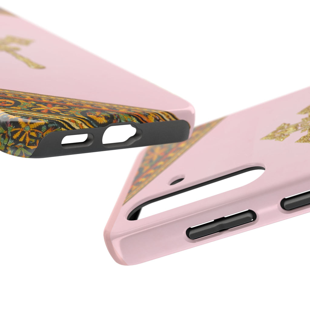 Pink Ethiopian Cross Phone Case 🇪🇹 | Orthodox Christian Tough iPhone Case  | Habesha Design