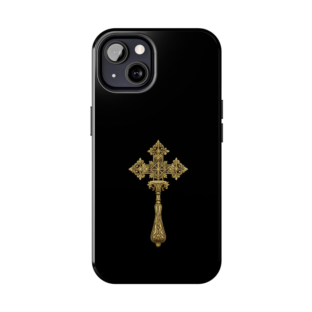 Black & Gold Ethiopian Cross Tough Case