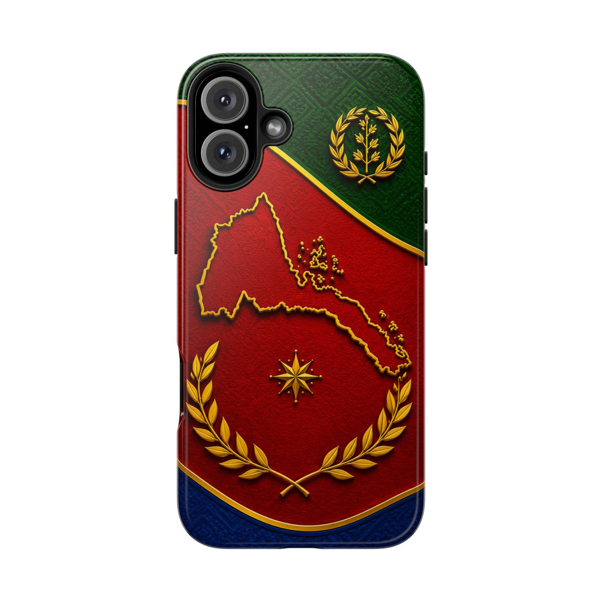 Eritrea Heritage Gold Map Tough Case – phone case view 27