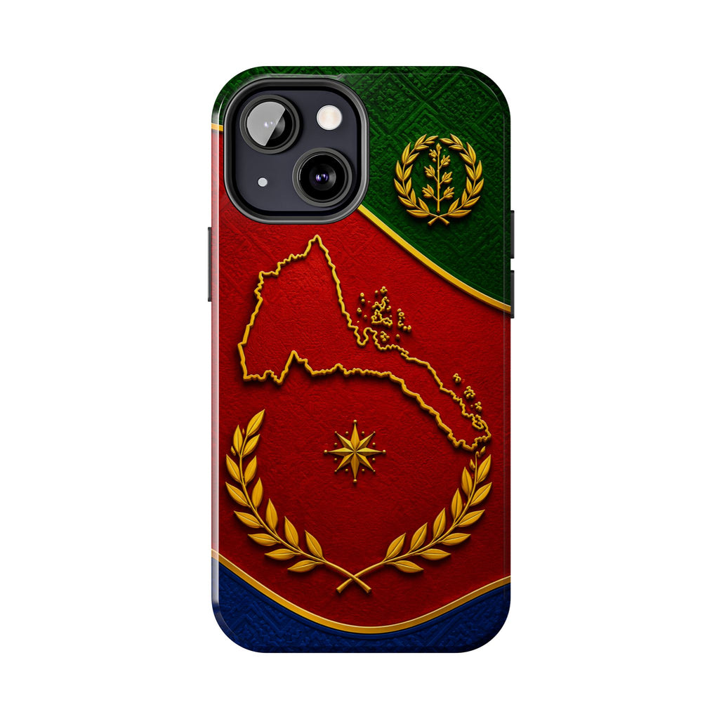 Eritrea Heritage Gold Map Tough Case