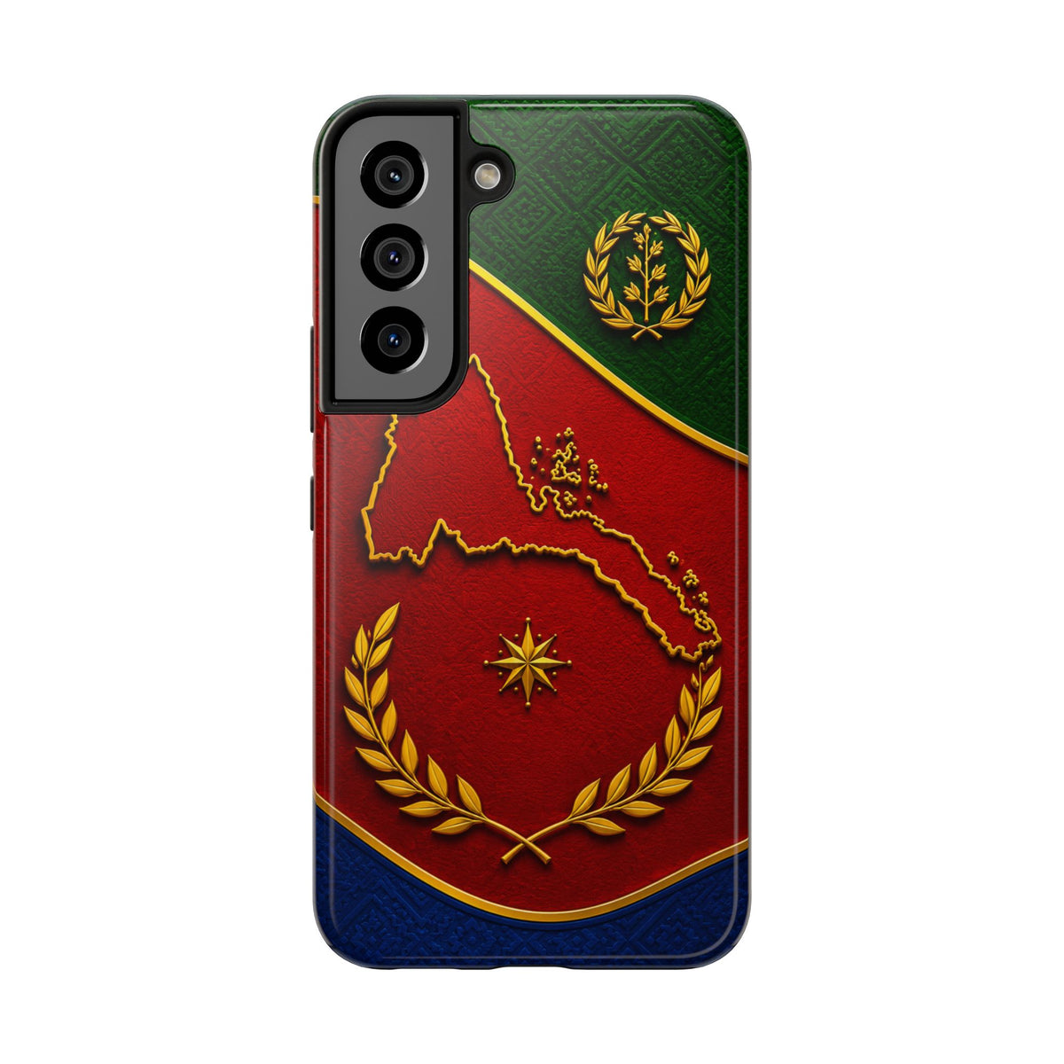 Eritrea Heritage Gold Map Tough Case – phone case view 22