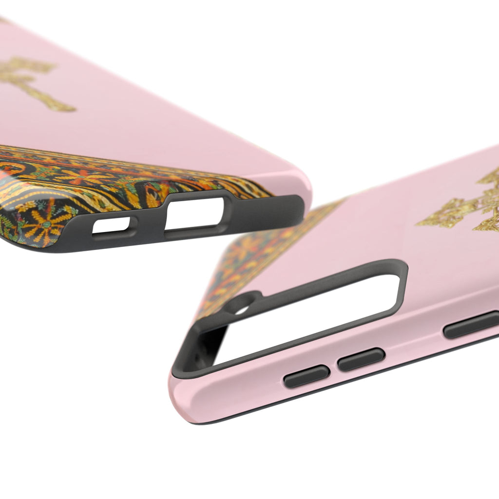 Pink Ethiopian Cross Phone Case 🇪🇹 | Orthodox Christian Tough iPhone Case  | Habesha Design