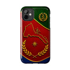 Eritrea Heritage Gold Map Tough Case – phone case view 36