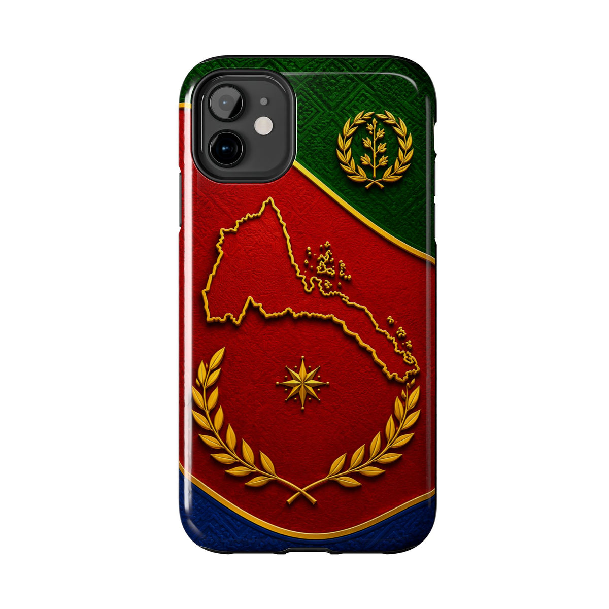 Eritrea Heritage Gold Map Tough Case – phone case view 36