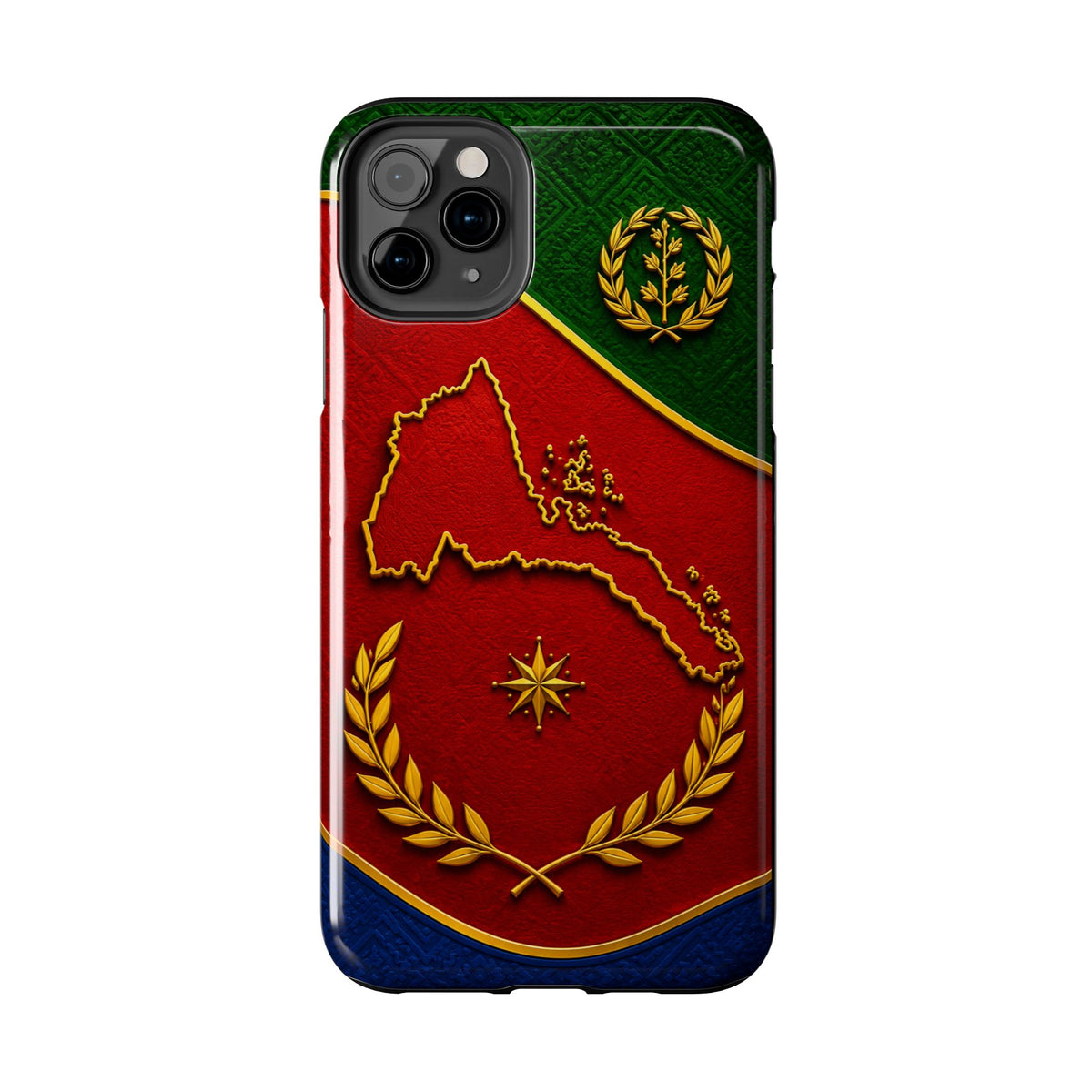 Eritrea Heritage Gold Map Tough Case – phone case view 42