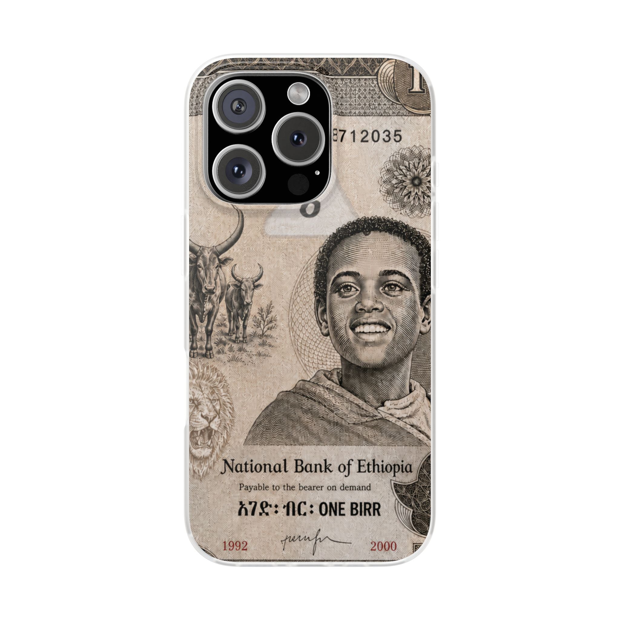 Ethiopian Birr Slim Phone Case | Habesha Money Cover Design