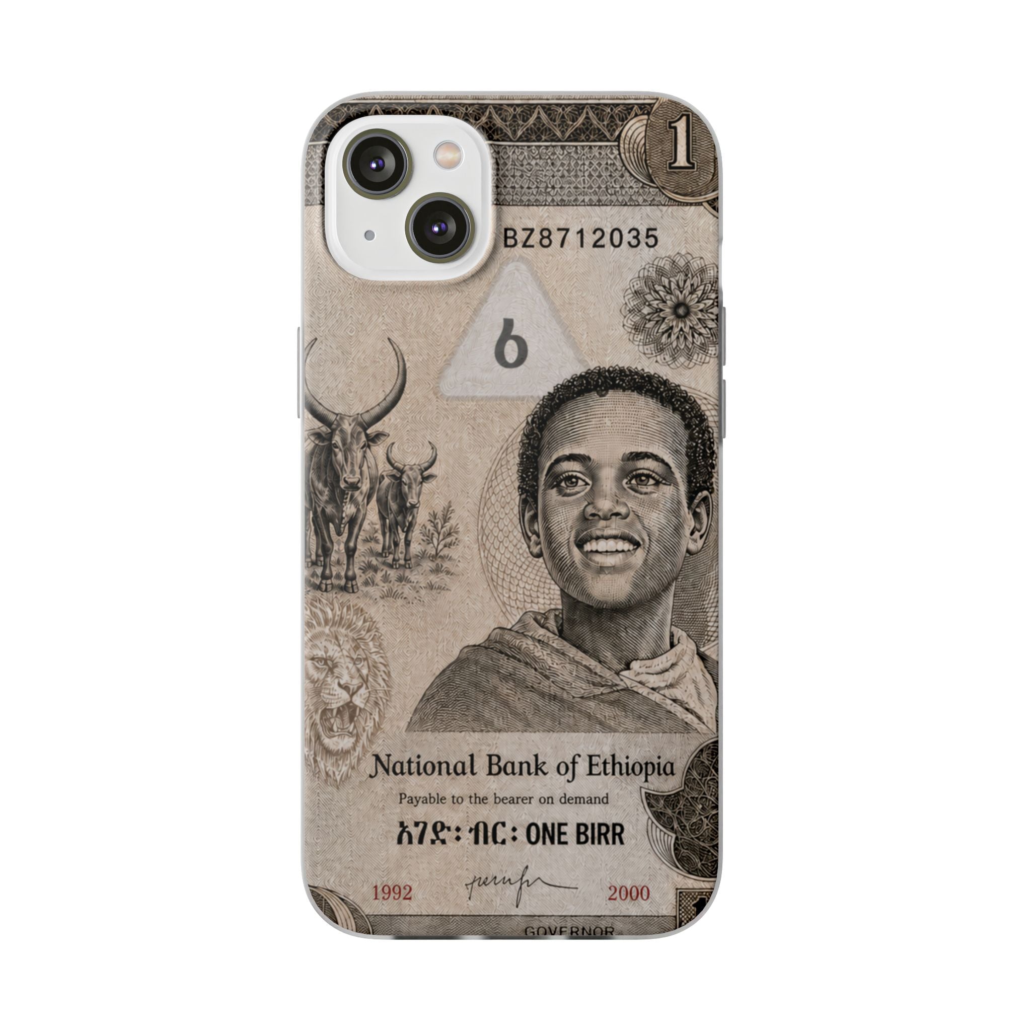Ethiopian Birr Slim Phone Case | Habesha Money Cover Design