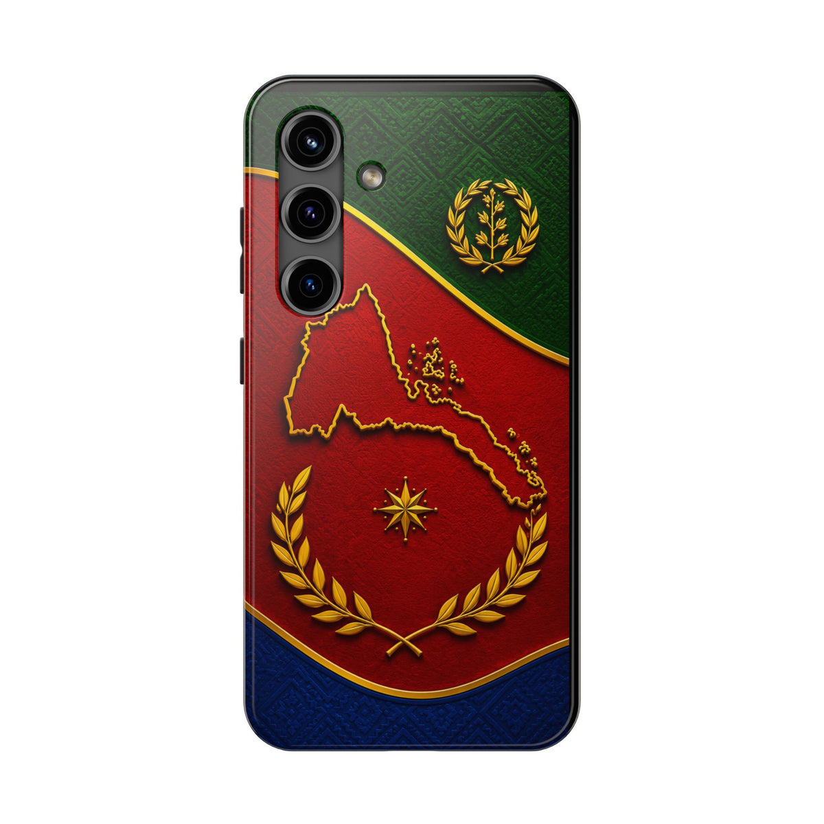 Eritrea Heritage Gold Map Tough Case – phone case view 20