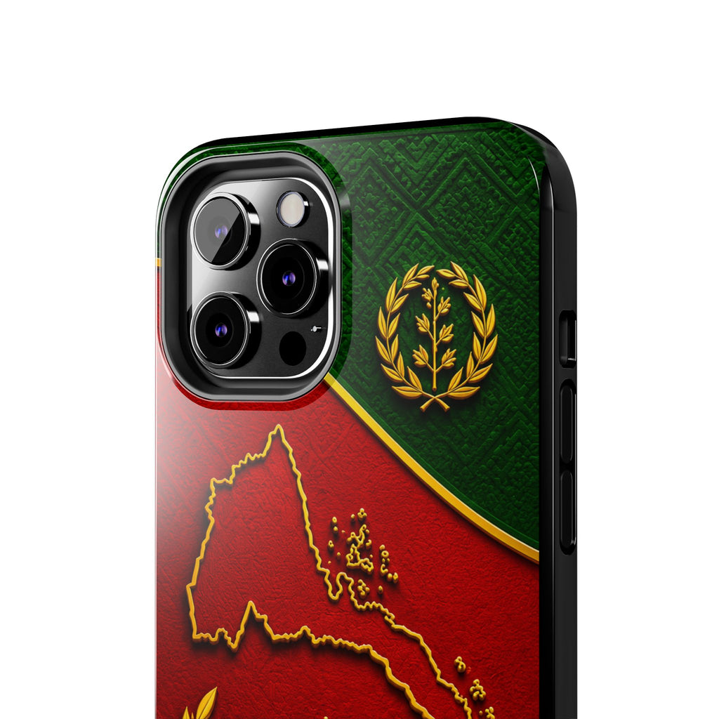 Eritrea Heritage Gold Map Tough Case