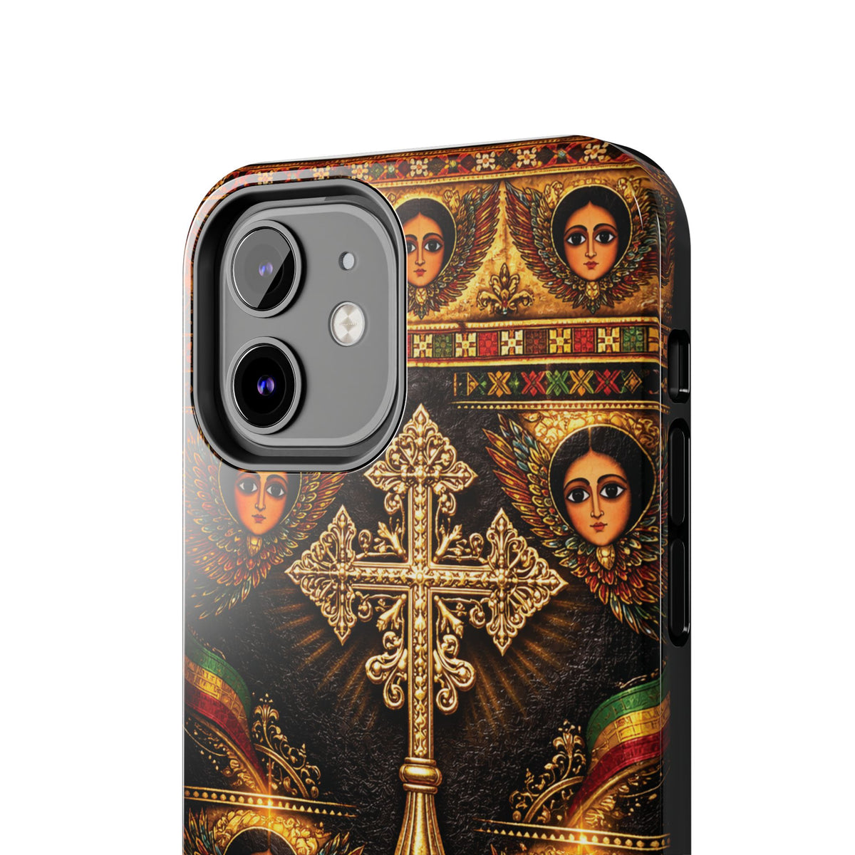 Ethiopian Cross & Angels Tough Case – phone case view 5