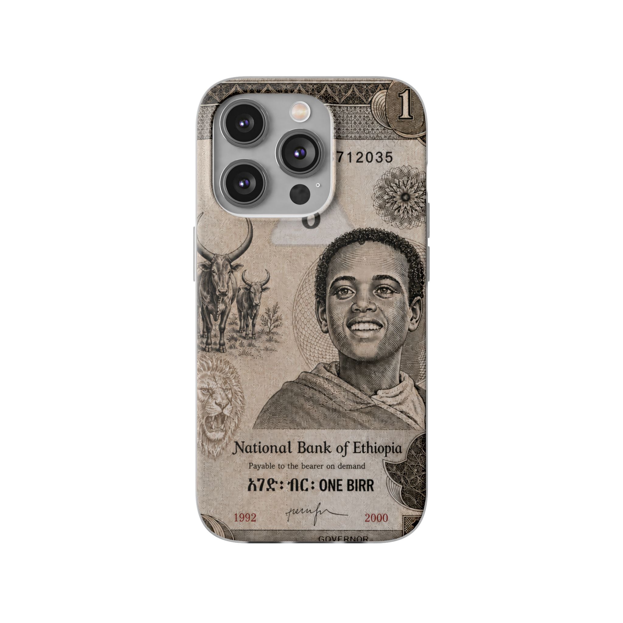 Ethiopian Birr Slim Phone Case | Habesha Money Cover Design