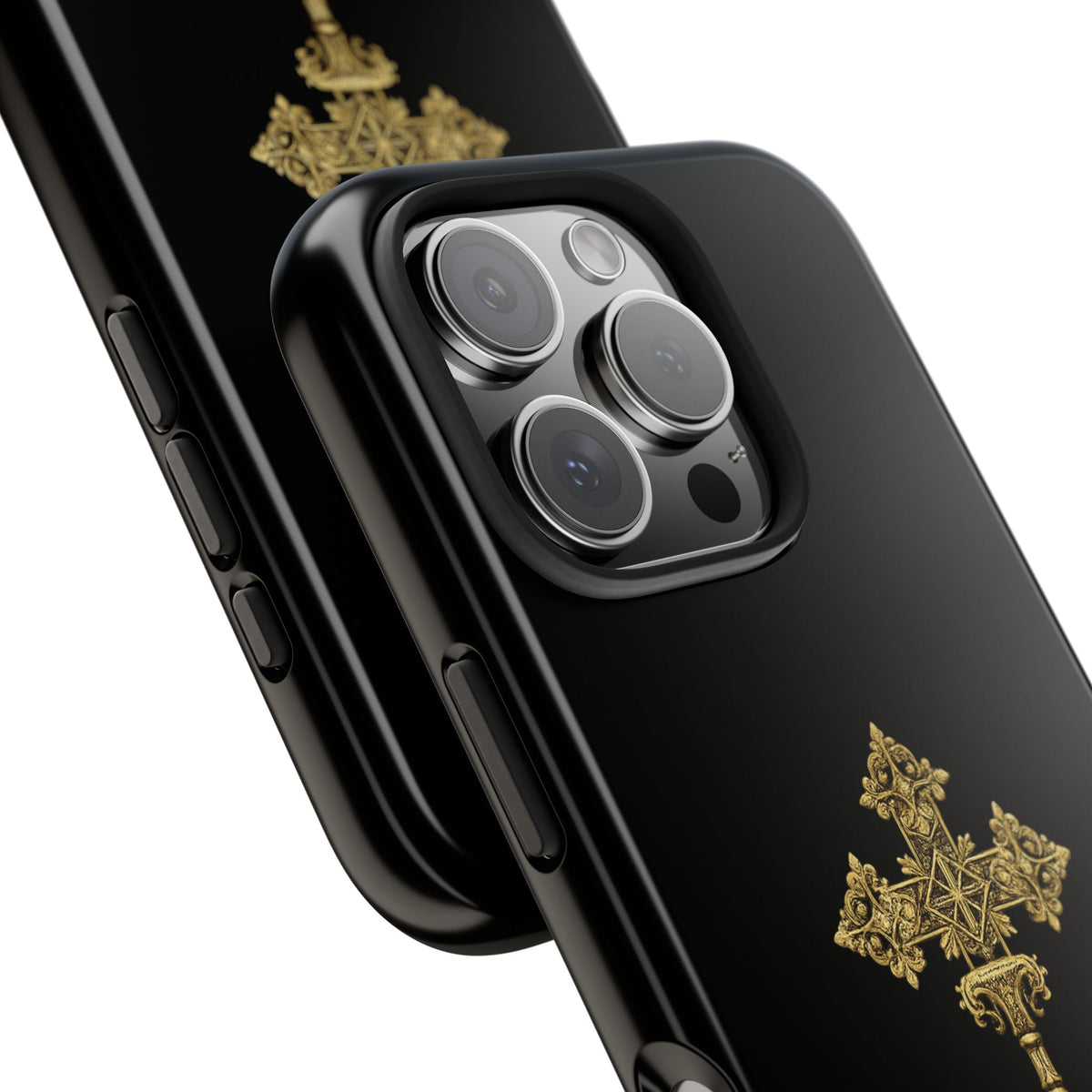 Black & Gold Ethiopian Cross Tough Case