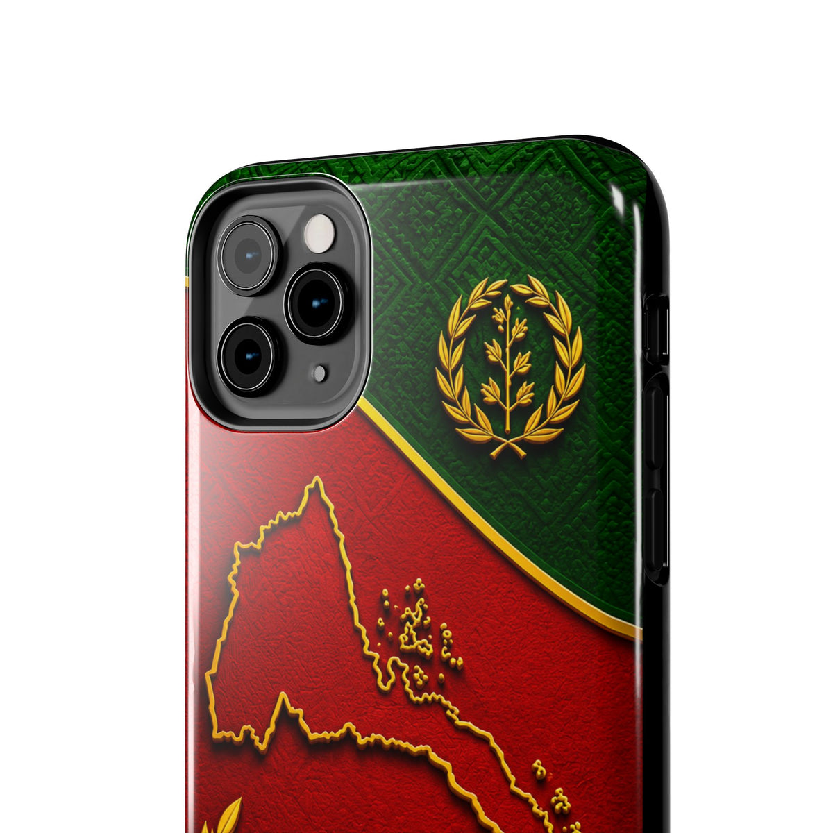Eritrea Heritage Gold Map Tough Case – phone case view 44