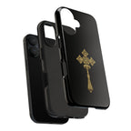 Black & Gold Ethiopian Cross Tough Case