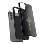 Black & Gold Ethiopian Cross Tough Case
