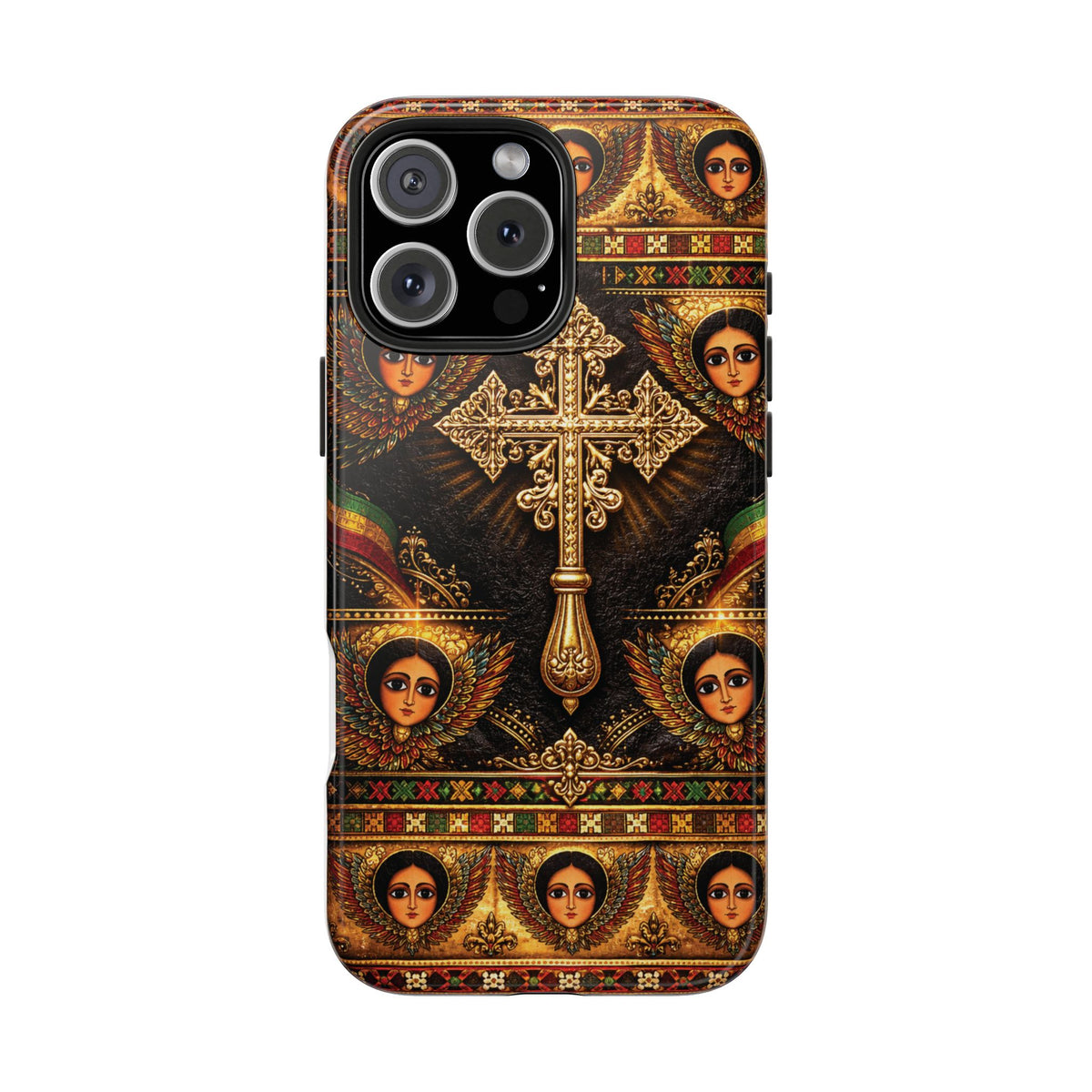 Ethiopian Cross & Angels Tough Case – phone case view 25
