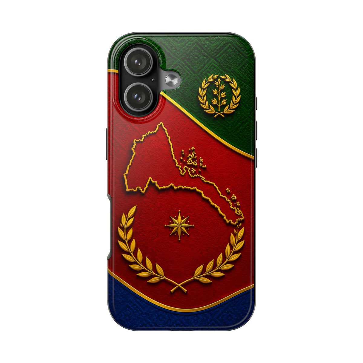 Eritrea Heritage Gold Map Tough Case – phone case view 29