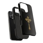 Black & Gold Ethiopian Cross Tough Case