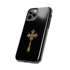 Black & Gold Ethiopian Cross Tough Case – phone case view 40