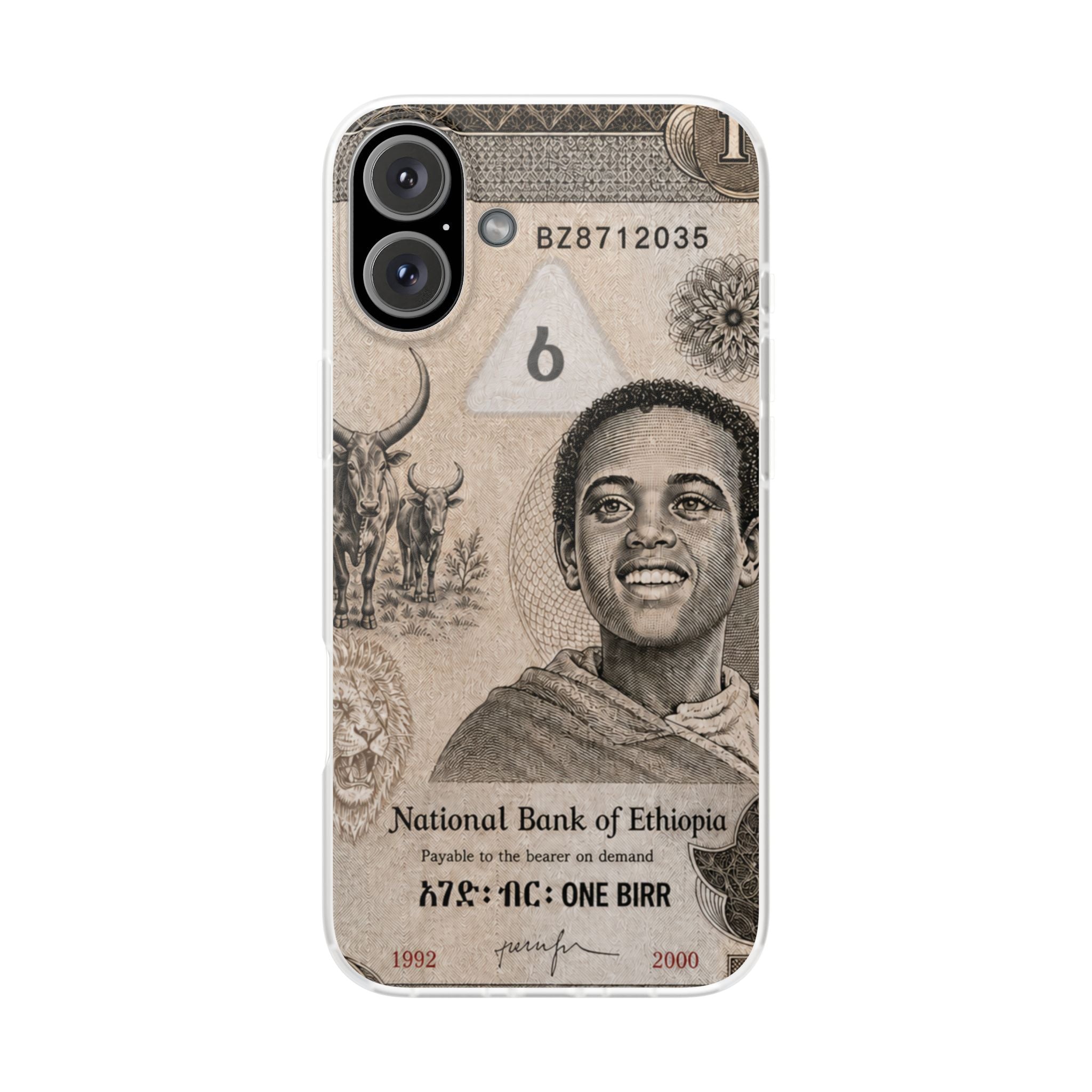 Ethiopian Birr Slim Phone Case | Habesha Money Cover Design