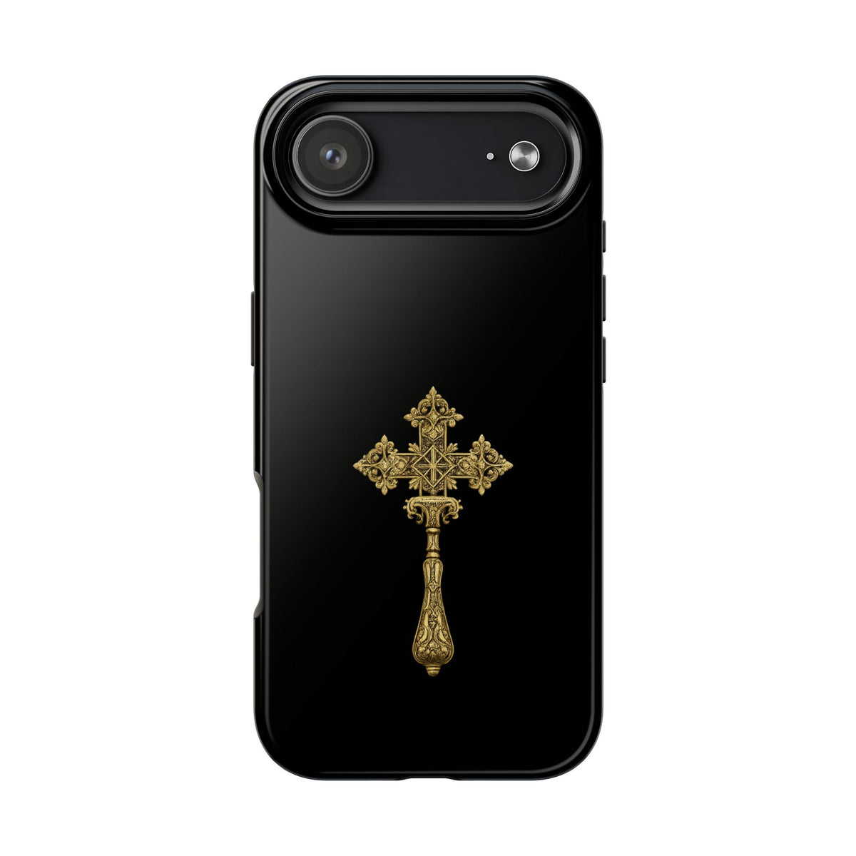 Black & Gold Ethiopian Cross Tough Case – phone case view 32