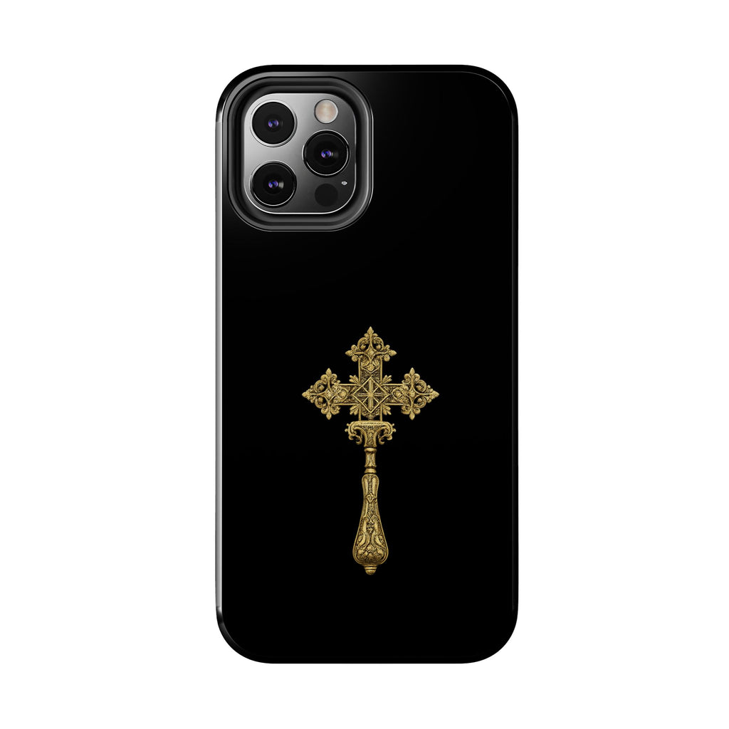 Black & Gold Ethiopian Cross Tough Case