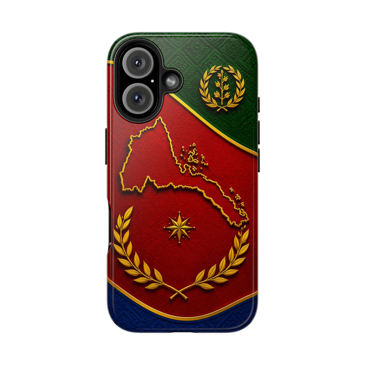 Eritrea Heritage Gold Map Tough Case – phone case view 26