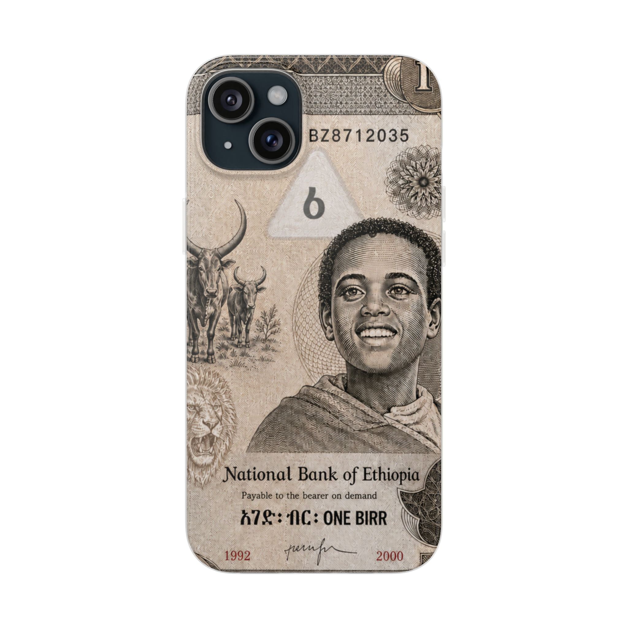 Ethiopian Birr Slim Phone Case | Habesha Money Cover Design