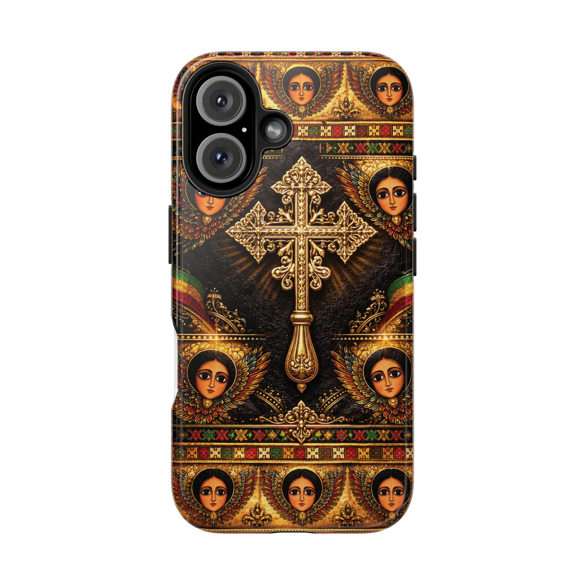 Ethiopian Cross & Angels Tough Case – phone case view 26