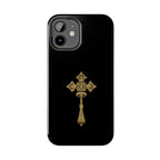 Black & Gold Ethiopian Cross Tough Case – phone case view 45