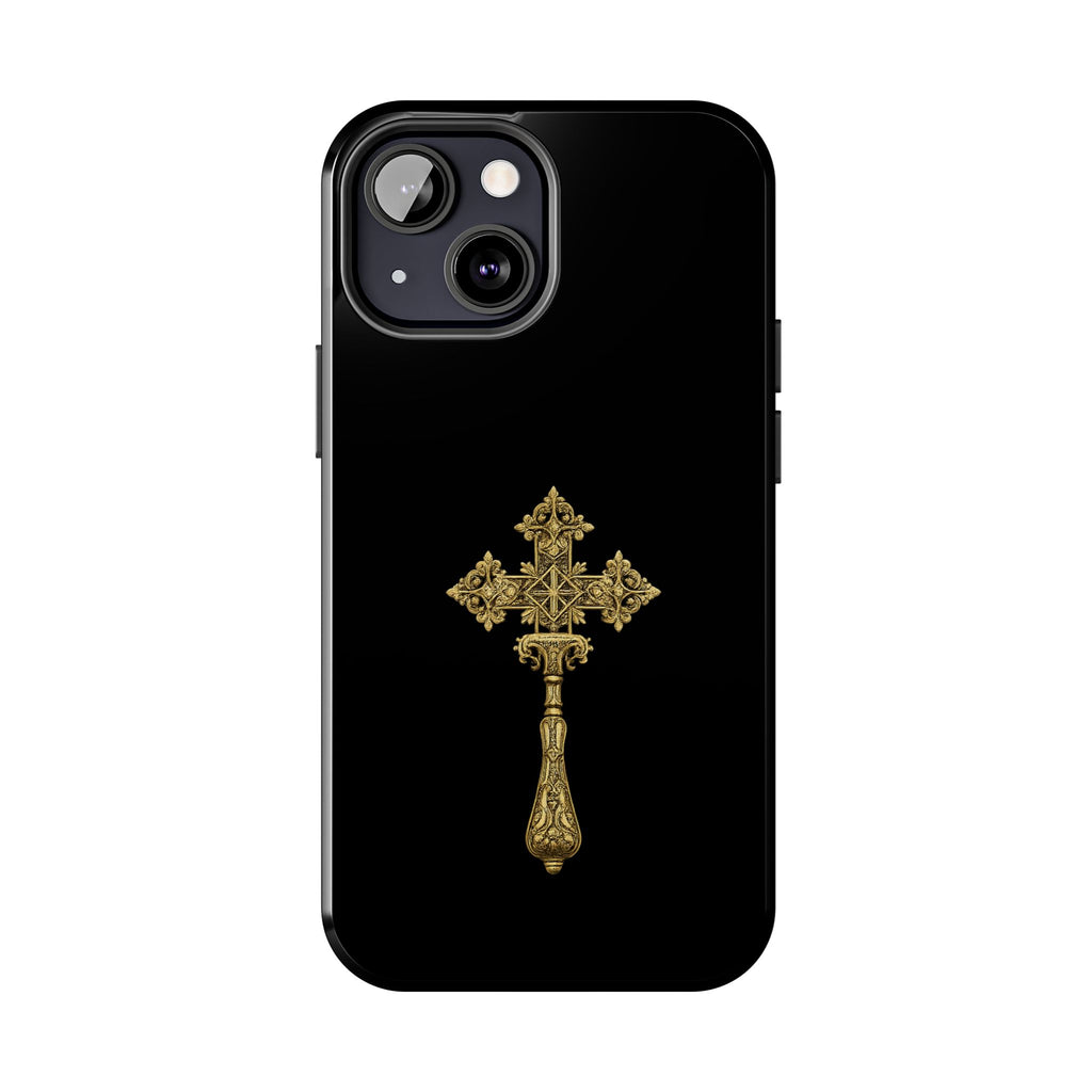 Black & Gold Ethiopian Cross Tough Case
