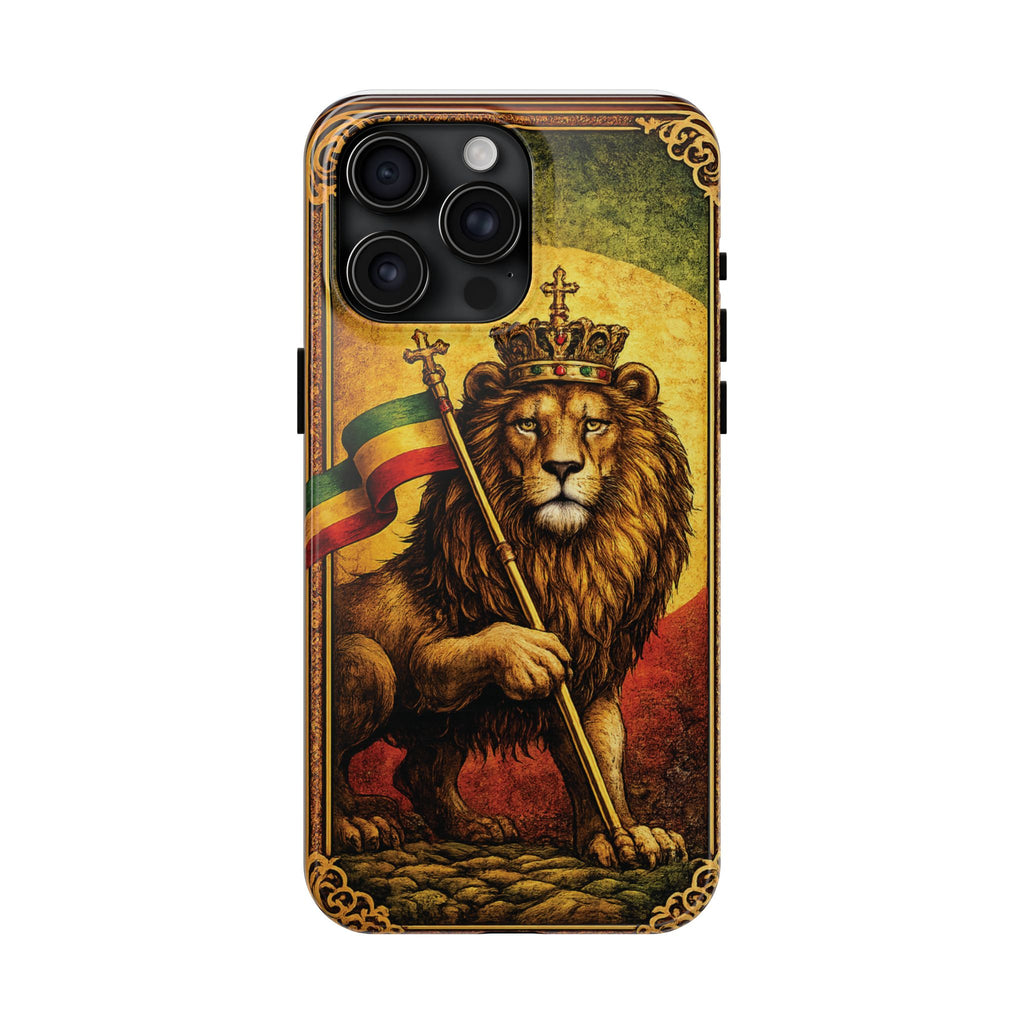 Lion of Judah Ethiopian Phone Case 🇪🇹 | Crowned Lion Tough Case | iPhone & Samsung