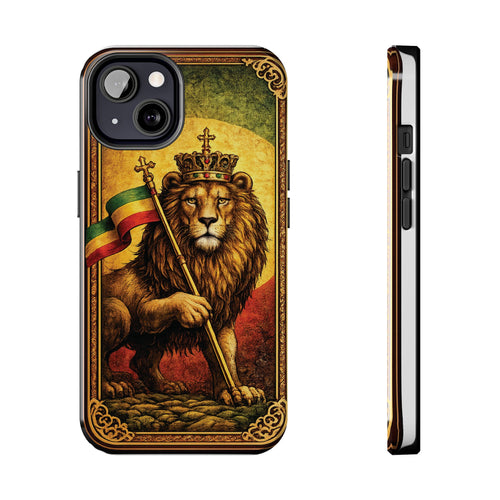Lion of Judah Ethiopian Phone Case 🇪🇹 | Crowned Lion Tough Case | iPhone & Samsung