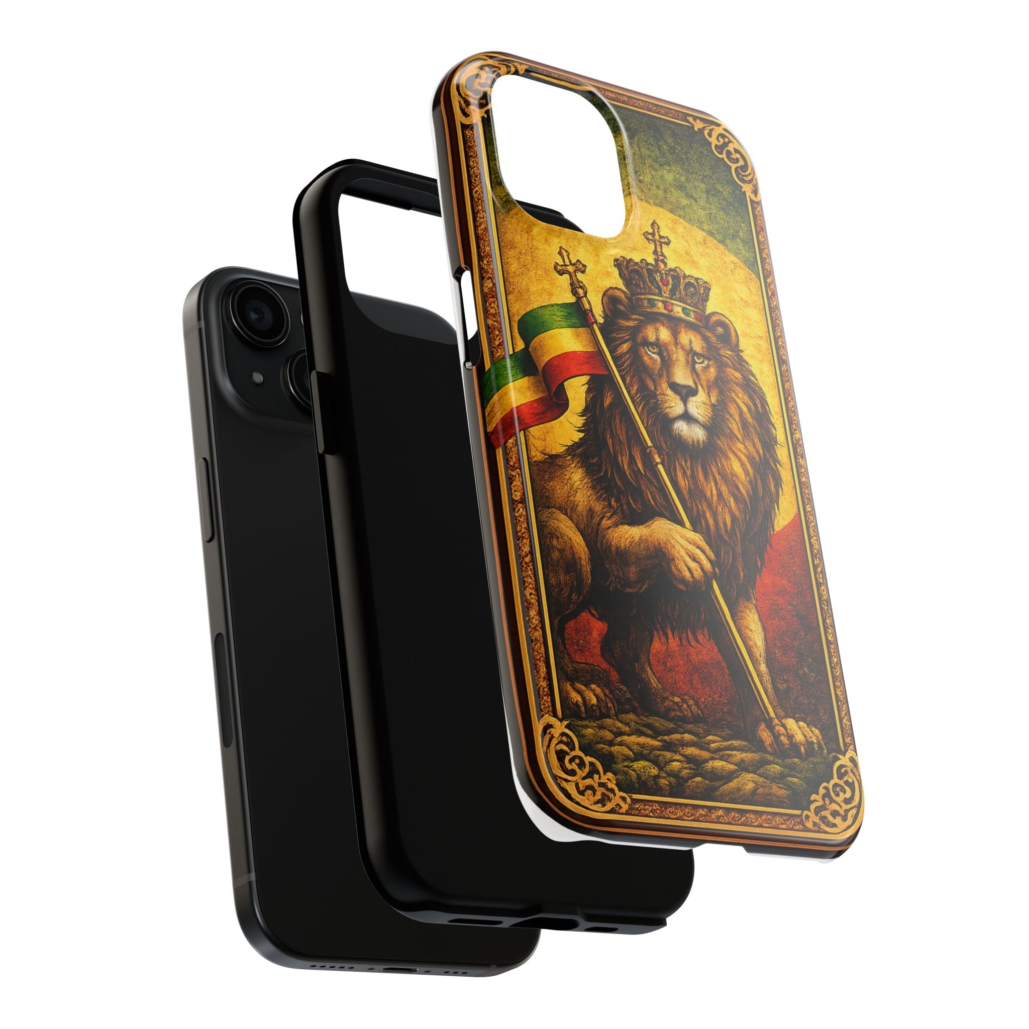 Lion of Judah Ethiopian Phone Case 🇪🇹 | Crowned Lion Tough Case | iPhone & Samsung