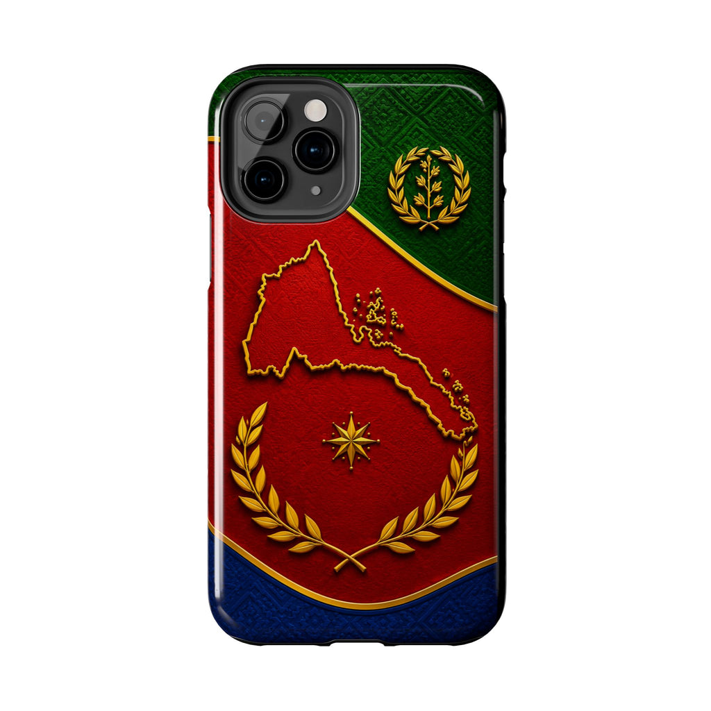 Eritrea Heritage Gold Map Tough Case – phone case view 39