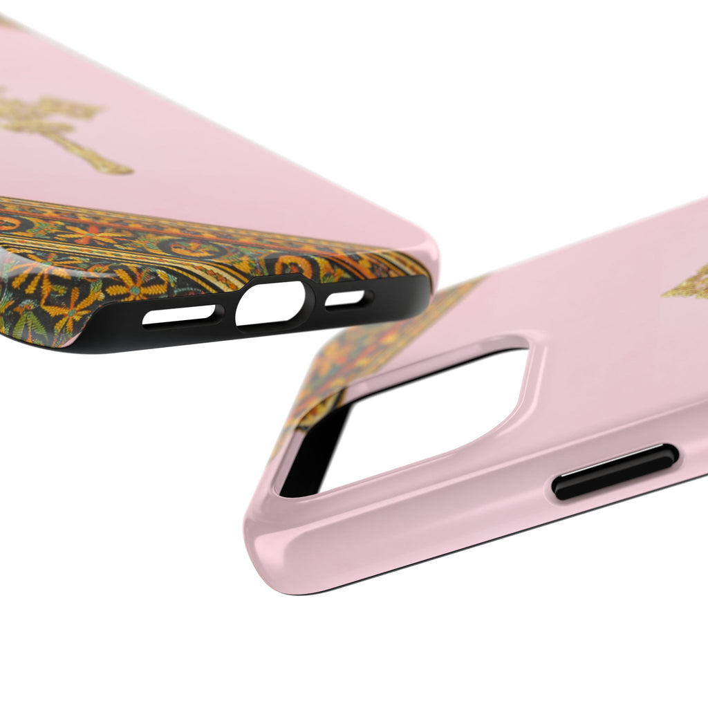 Pink Ethiopian Cross Phone Case 🇪🇹 | Orthodox Christian Tough iPhone Case  | Habesha Design