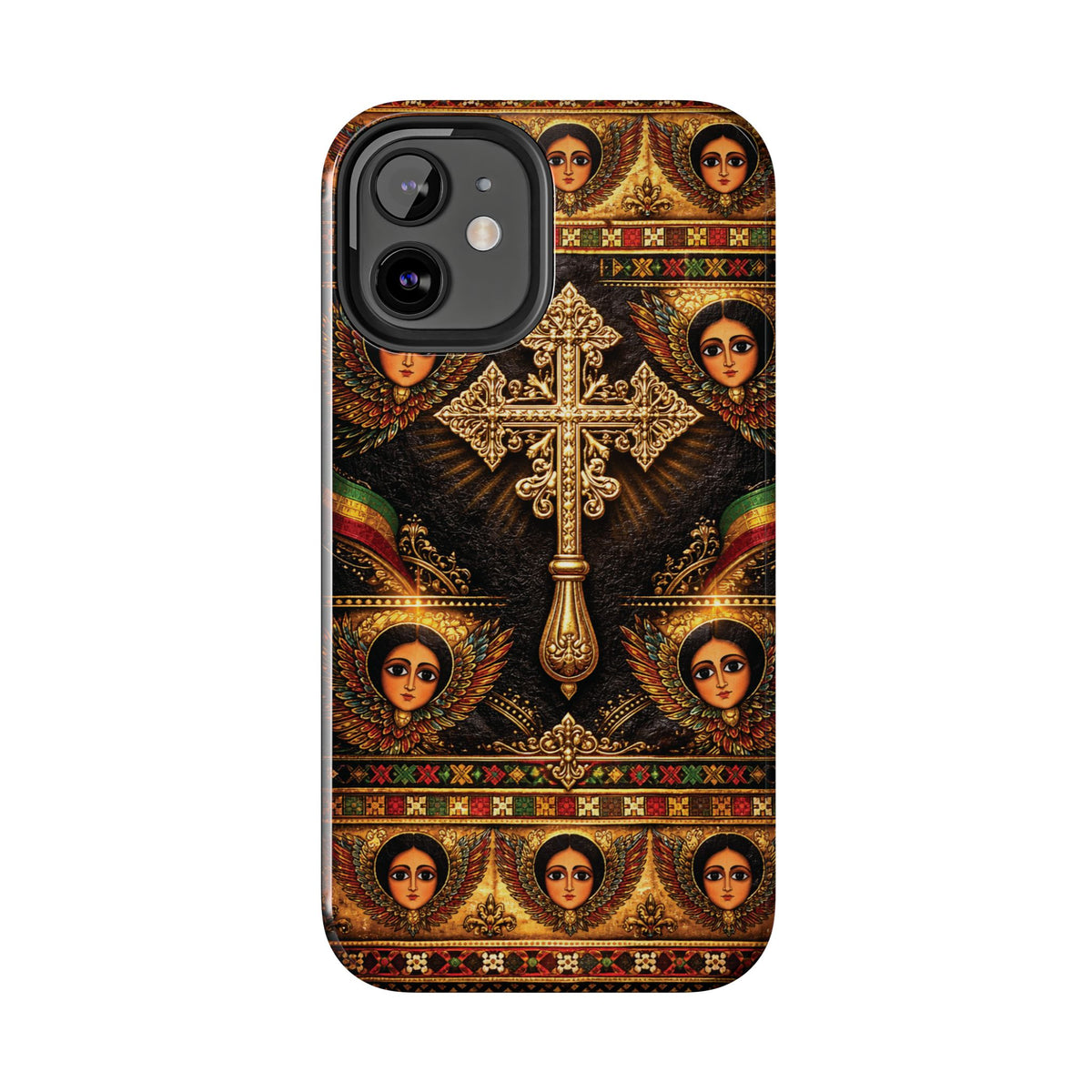 Ethiopian Cross & Angels Tough Case – phone case view 6