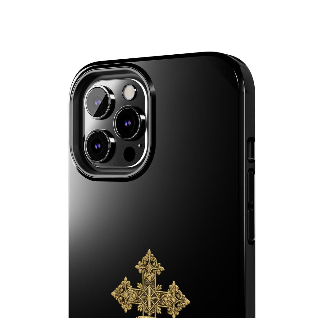Black & Gold Ethiopian Cross Tough Case