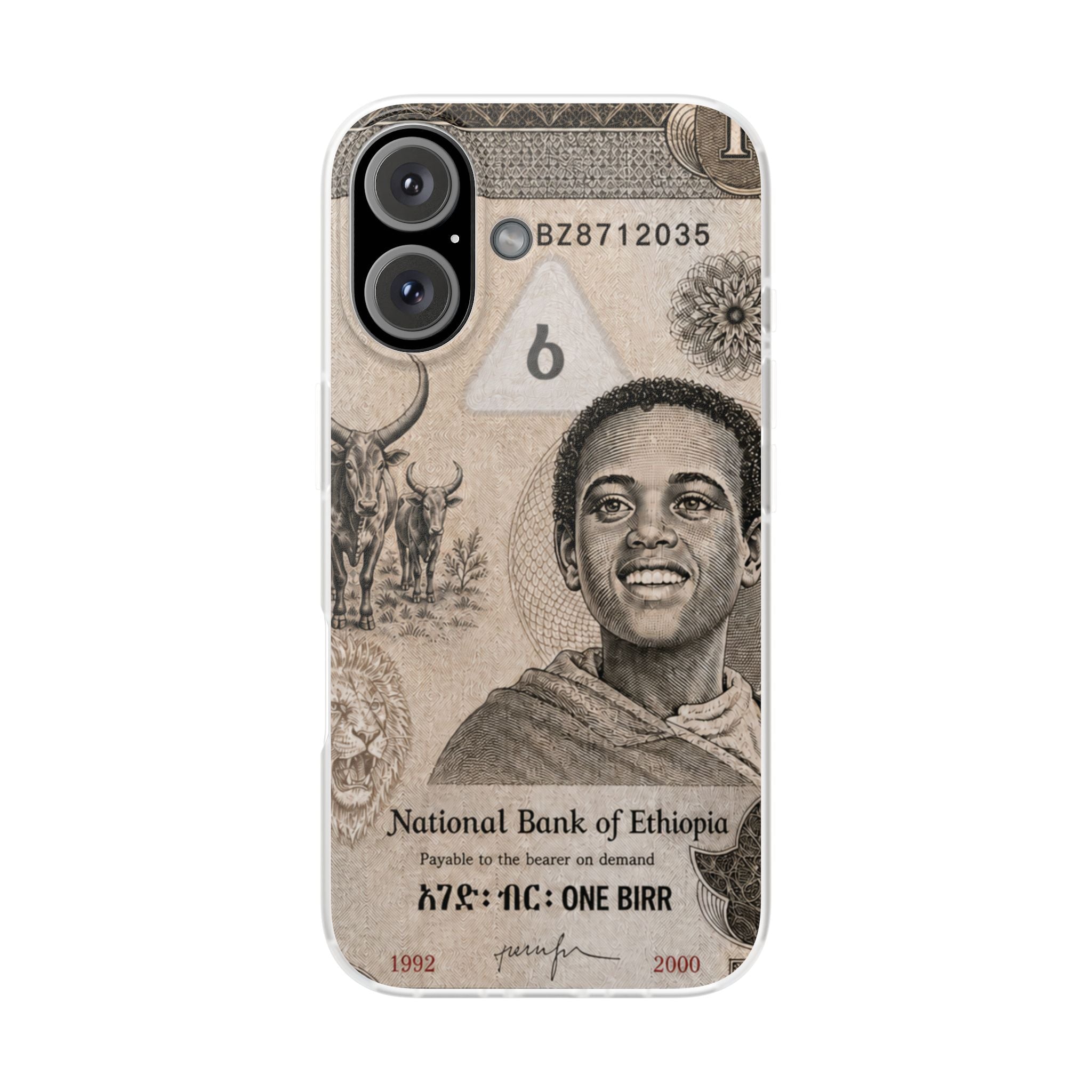Ethiopian Birr Slim Phone Case | Habesha Money Cover Design