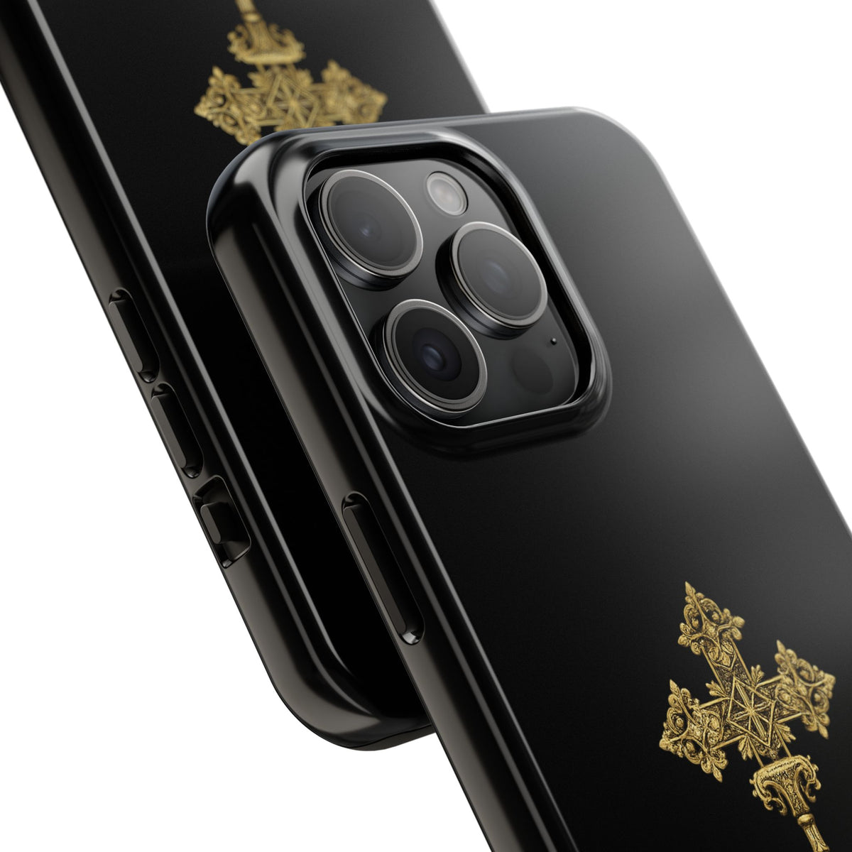Black & Gold Ethiopian Cross Tough Case